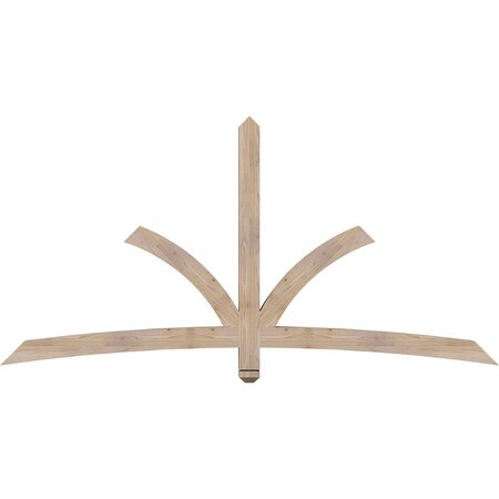 Ekena Millwork Davenport Smooth Timber Gable Bracket, Douglas Fir, 84"W x 42"H x 3 1/2"D x 3 1/2"F, 12/12 Pitch GBW084X42X0404DAV00SDF